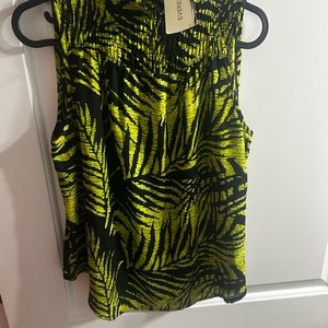 Everleigh Green and Black Sleeveless Tank Top